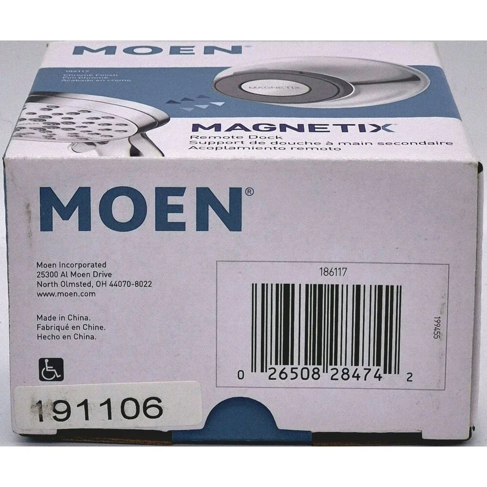 Moen Magnetix Remote Dock 186117 Chrome Showerhead Holder New